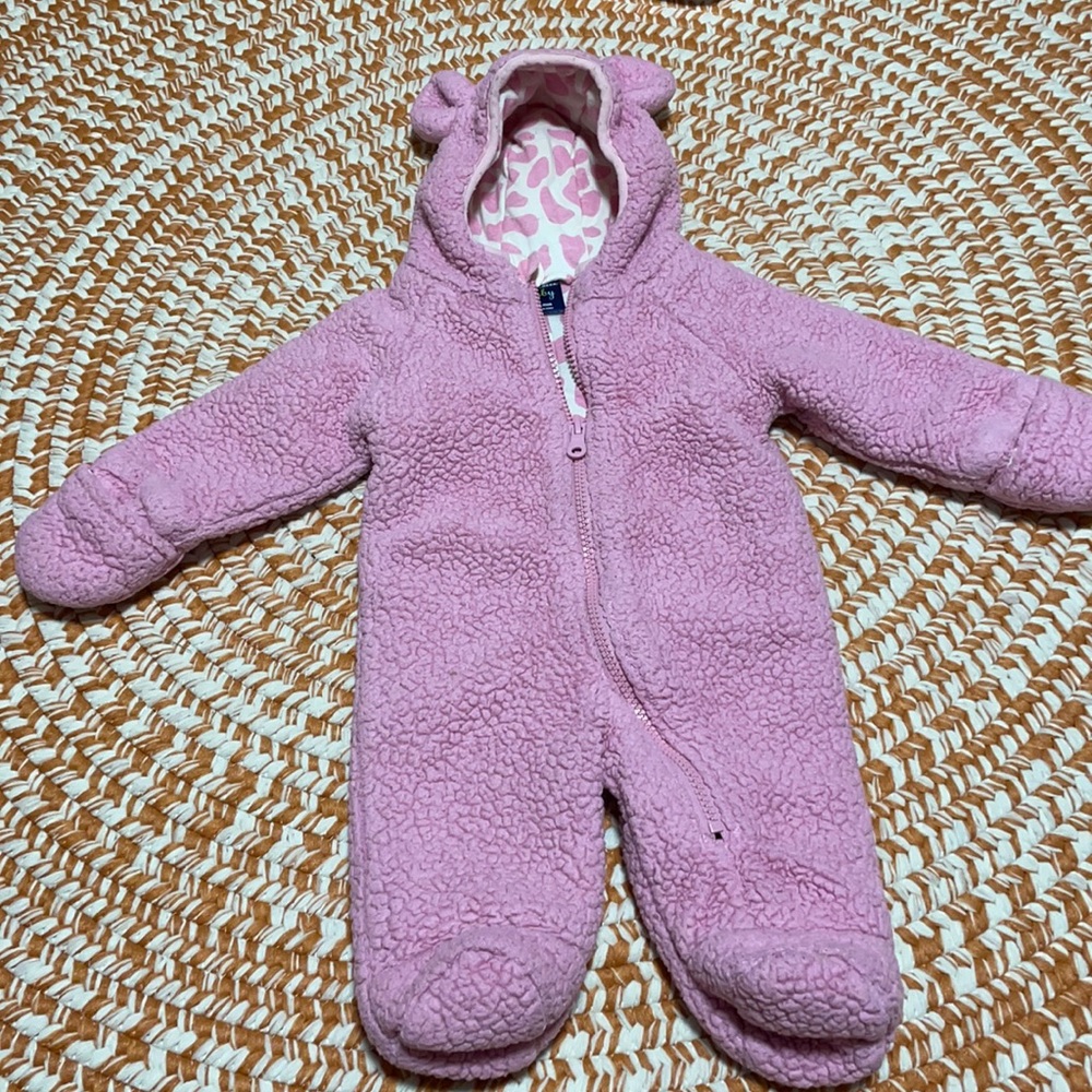 Falls Creek newborn Sherpa pram suit snowsuit